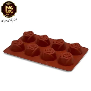 قالب سیلیکون طرح گل رز برای تهیه دسر