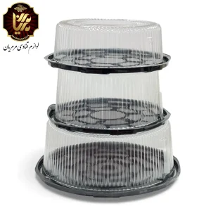 محافظ کیک طلقی شفاف مناسب کیک