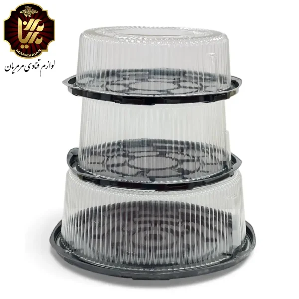 محافظ کیک طلقی شفاف مناسب کیک