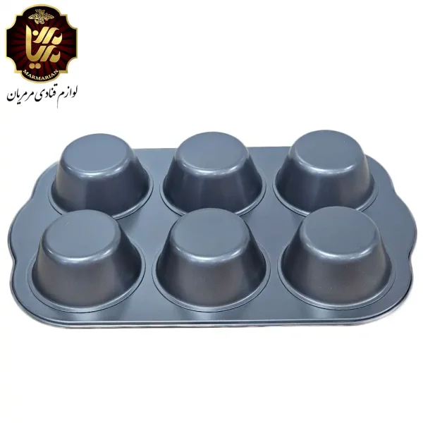 قالب مافین 6 خانه تفلون عمیق