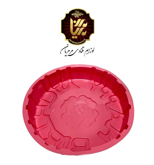 داخل قالب سیلیکونی گل و طرح Happy