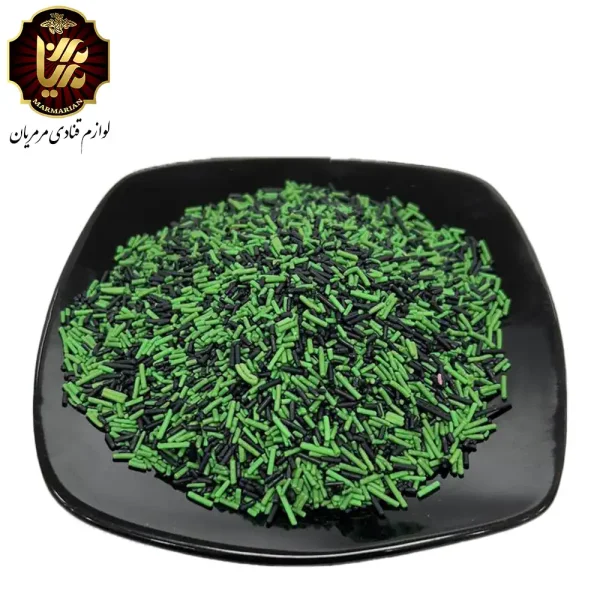 ترافل رشته ای سبز و مشکی