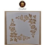 استنسیل کیک طرح گل رز