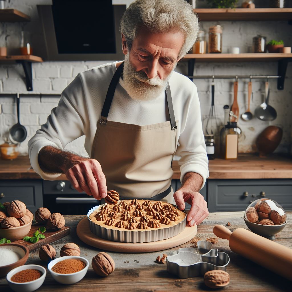 طرز تهیه شیرینی تارت گردویی در خانه