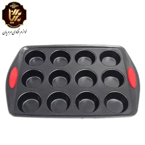 قالب مافین 12 خانه دسته سیلیکون