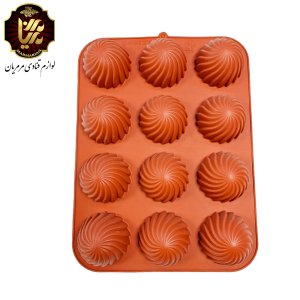 قالب سیلیکون دسری مدل پیچ ۱۲ خانه