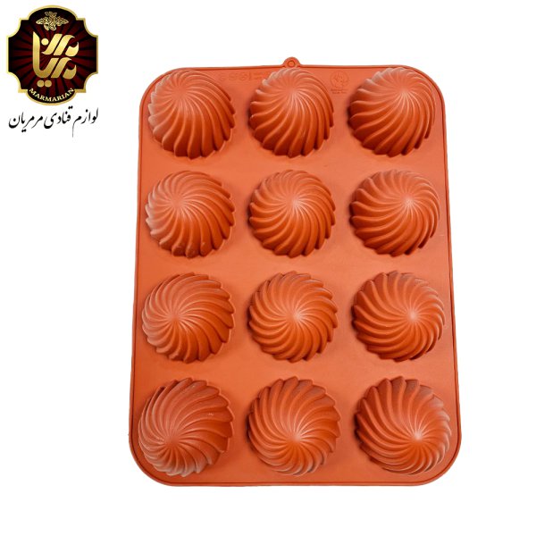 قالب سیلیکون دسری مدل پیچ ۱۲ خانه
