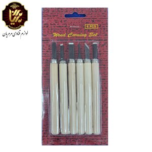 ابزار مجسمه سازی دسته چوبی بسته ۶ عددی