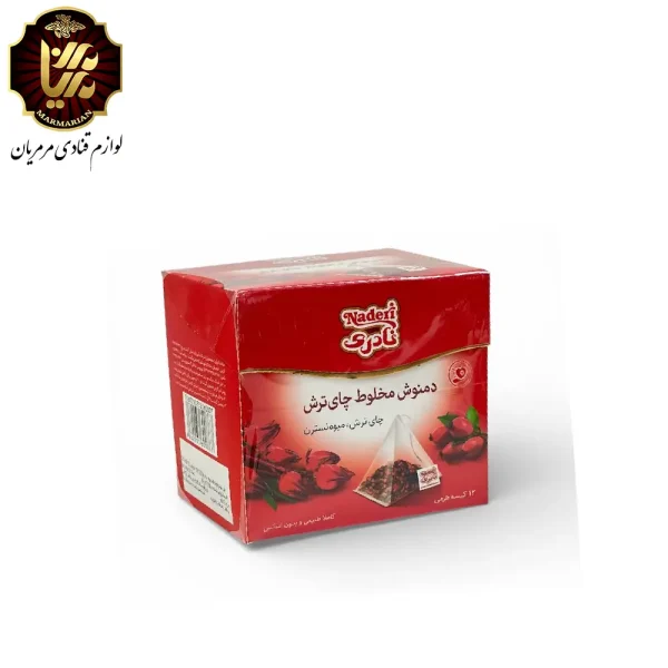 دمنوش گیاهی چای ترش هرمی نادری بسته ۱2 عددی