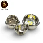 کاسه استیل قنادی در سایز های مختلف