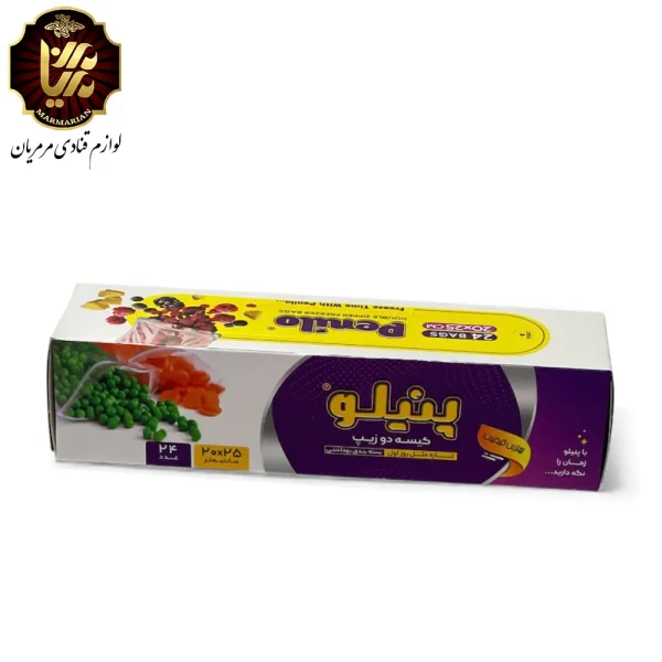 پلاستیک زیپ کیپ 20*25 سانت 24 عددی