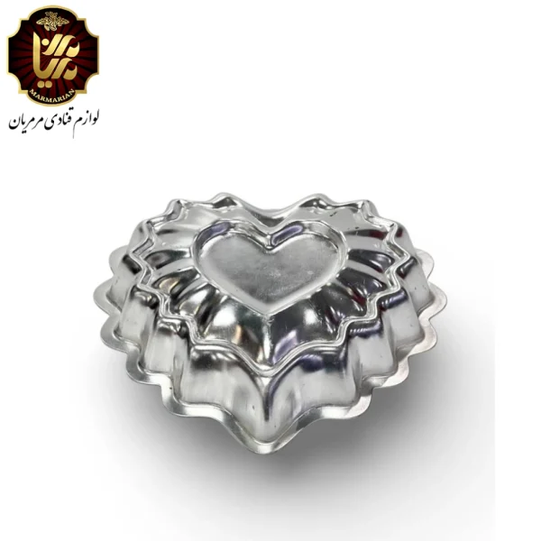 جعبه کیک آلومینیومی قلب مناسب پخت کیک