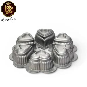 قالب مافین چدنی قلب 6 خانه