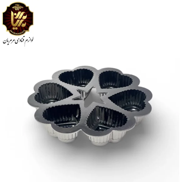 قالب مافین چدنی قلب 6 خانه