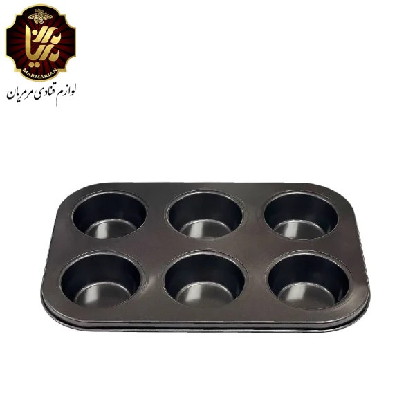 قالب مافین مخصوص پخت کاپ کیک 6 خانه